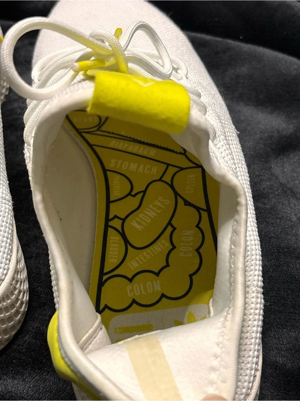 Adidas Pharrell Williams Tennis HU White Tactile Yellow DA9616 Men Size 13 US⁠
